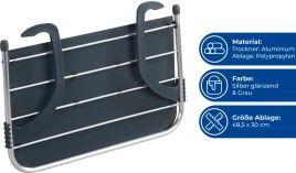 Image du produit Wenko Wäscheständer und Ablage 2in1 Gesamttrockenlänge: 3 m