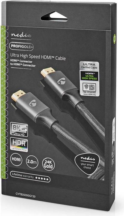 Produktbild Nedis Ultra High Speed ​​HDMI ™ -Kabel | HDMI™ Stecker | HDMI™ Stecker | 8K@60Hz | 48 Gbps | 2.00 m (2 m)
