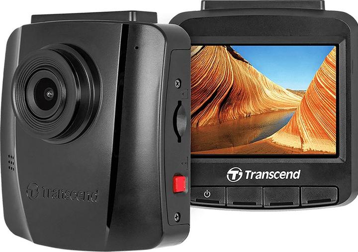 Actual product image Transcend Dashcam - DrivePro 110 - 64GB (suction cup mount) (Rechargeable battery, Built-in display, Night vision, Accelerometer, Built-in microphone, WQXGA)