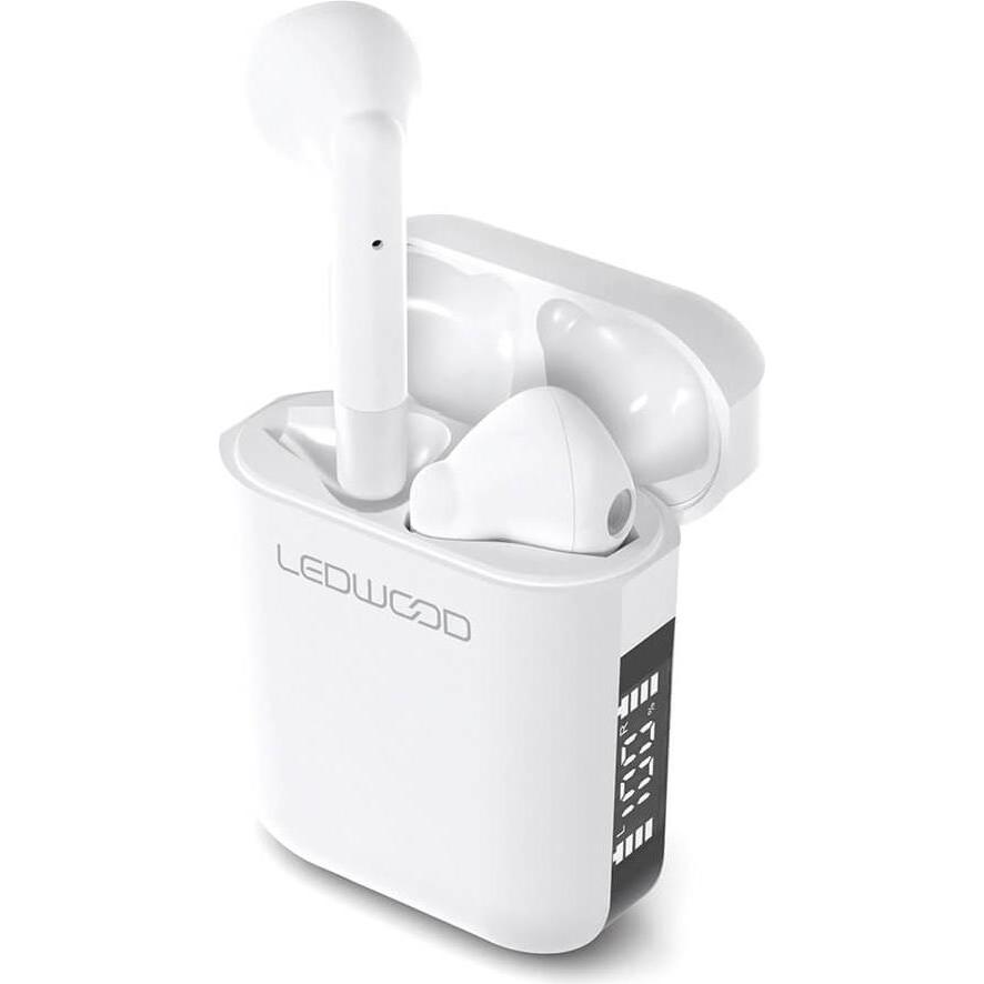 Ledwood Auricolare -Tws- Apollo S (Bianco) (Senza fili), Cuffie