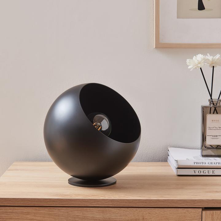 Image du produit Lux.Pro Tischleuchte Lukkodso 1xE27 Ø20x20 cm Metall Schwarz (E27)