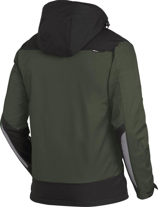 Productafbeelding FHB Heren softshell jas JANNIK olijfgroen, zwart maat L (L)