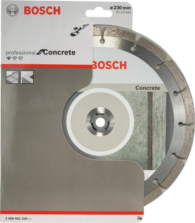 Immagine prodotto Bosch Professional Zubehör Disco diamantato Standard per calcestruzzo, 230 x 22,23 x 2,3 x 10 mm, confezione da 1 pezzo