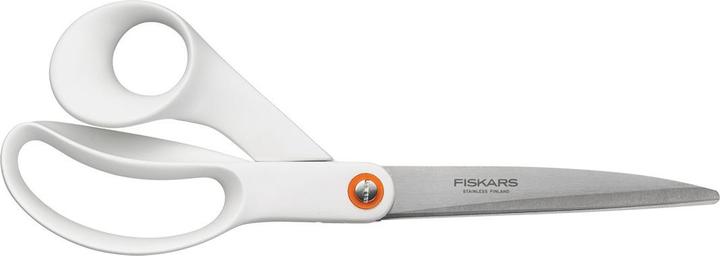 Fiskars 1020414 Universalschere, 24cm, weiss (24 cm)