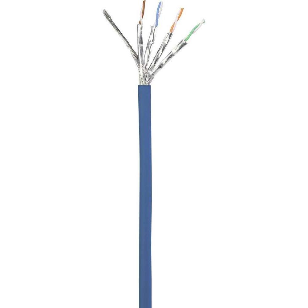 Thumbnail - Renkforce RF-5047460 RJ45 Netzwerkkabel, Patchkabel CAT 6a S/FTP 5.00 m Blue Flammwidrig 1 St. (S/FTP, CAT6a, 5 m), Netz...