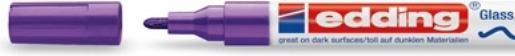 Image du produit Edding Marqueur à peinture 751 CREA violet (10 x)