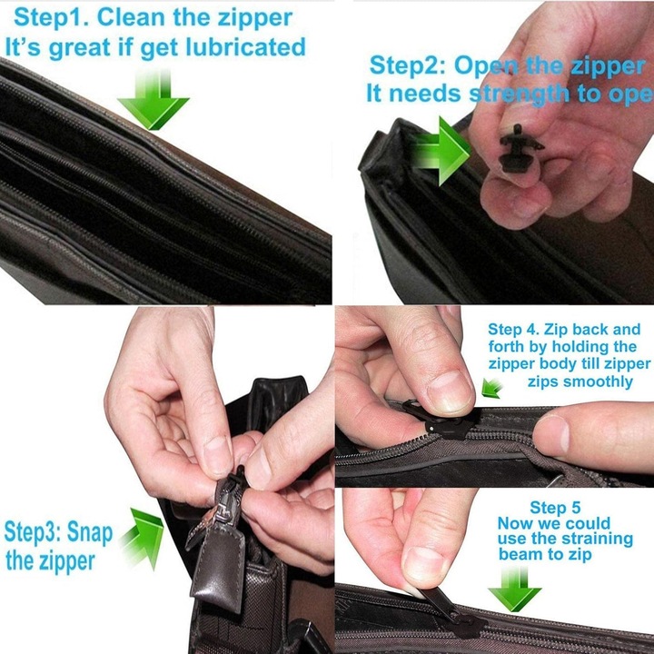 Produktbild Cbx 6 Stück Ersatz-Reissverschlussschieber, Reissverschluss Ersatz Zipper