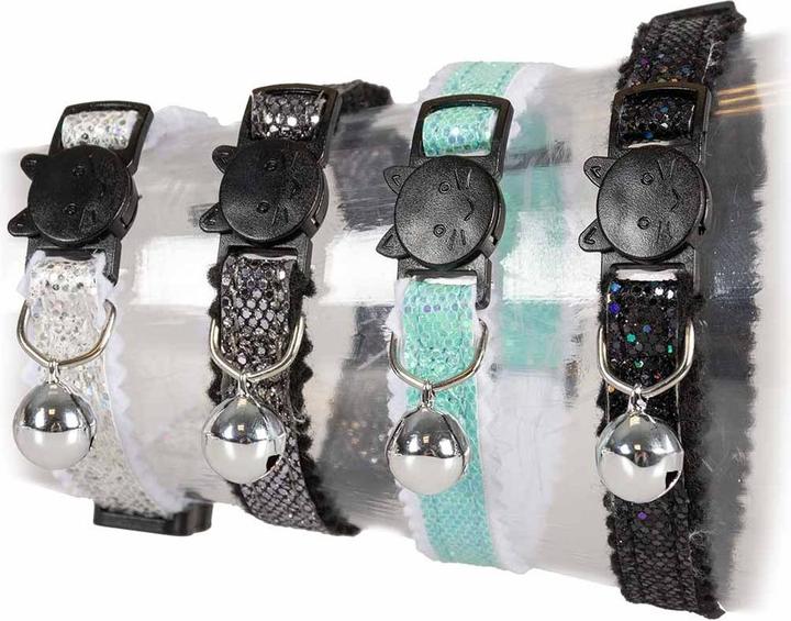 Duvoplus Collier pour chat diamants pailletes (Chat, Général)