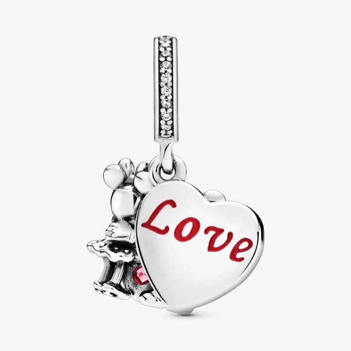 Immagine prodotto Pandora Minnie e Mickey con l'amore ciondolano Charms/Beads (Argento 925)
