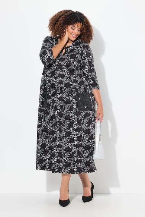 Produktbild Ulla Popken Jerseykleid, A-Linie, Blumendruck (42, 44)