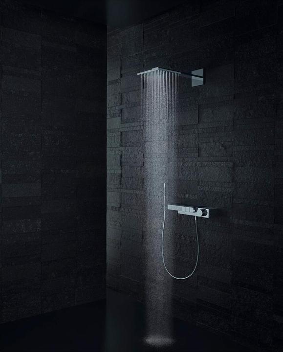 Produktbild hansgrohe Kopfbrause 250/250 2jet AXOR mit Brausearm, Wandmontage chrom (2 Strahlarten, 19 l/min)