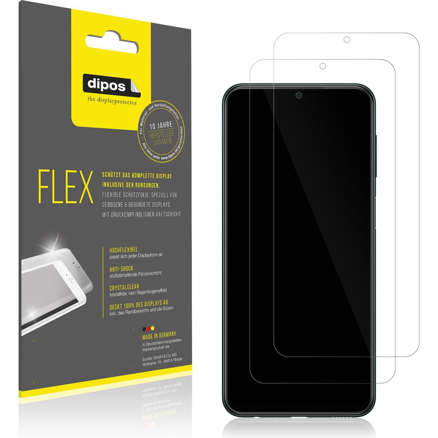 Dipos Displayschutzfolie Full-Cover 3D (3 Stück, Samsung Galaxy M23 5G), Smartphone Schutzfolie, Transparent