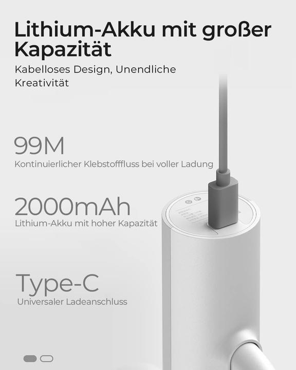 Produktbild Xiaomi Akku-Heissklebepistole mit 10 Klebesticks