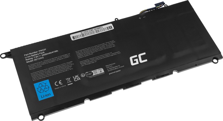 Produktbild GreenCell Laptop Battery PW23Y for Dell XPS 13 9360 (4 Zellen, 5400 mAh)
