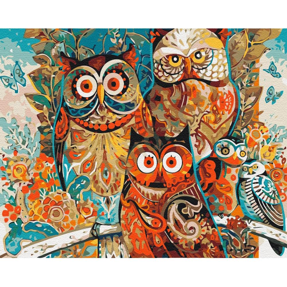 Syma Picture Paint it! Painting by numbers Owls