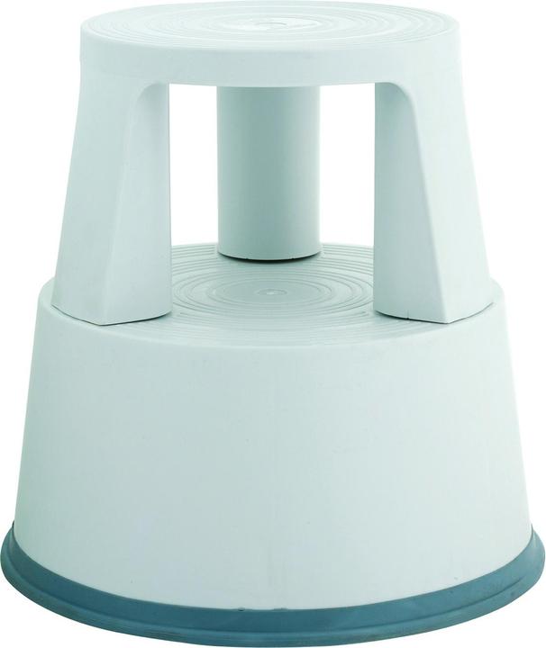 Q-Connect Tabouret de bureau, mobile, plastique, gris (43 x 24.50 x 44 cm)