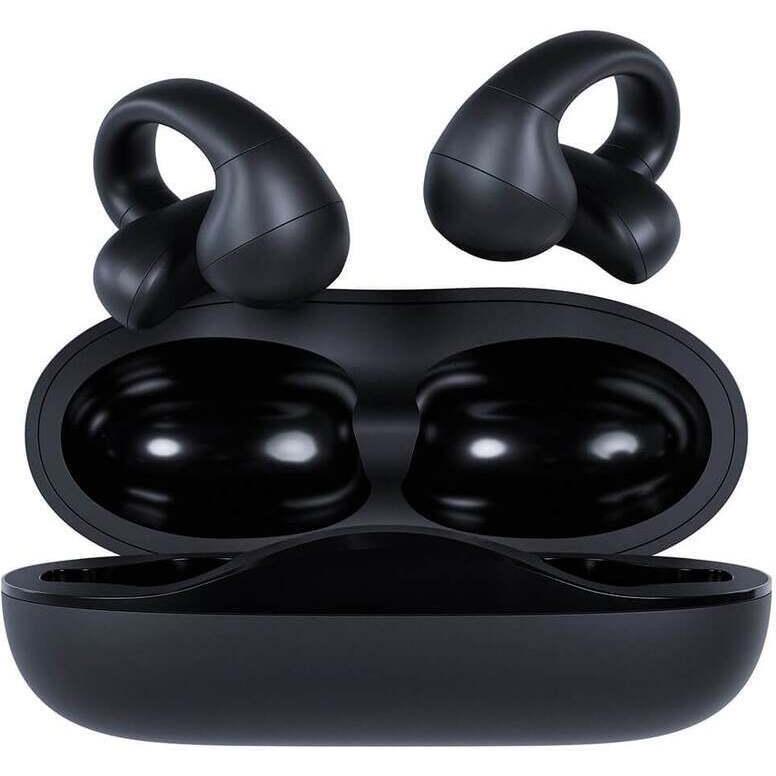 Happy Plugs Clip - kabellose Open-Ear-Kopfhörer (ANC, 20 h, Kabellos), Kopfhörer, Schwarz