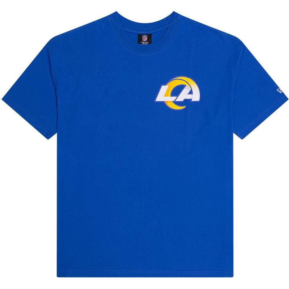 New Era, Herren, Shirt, Oversized Shirt - BACKPRINT Los Angeles Rams - S, Blau, (S)