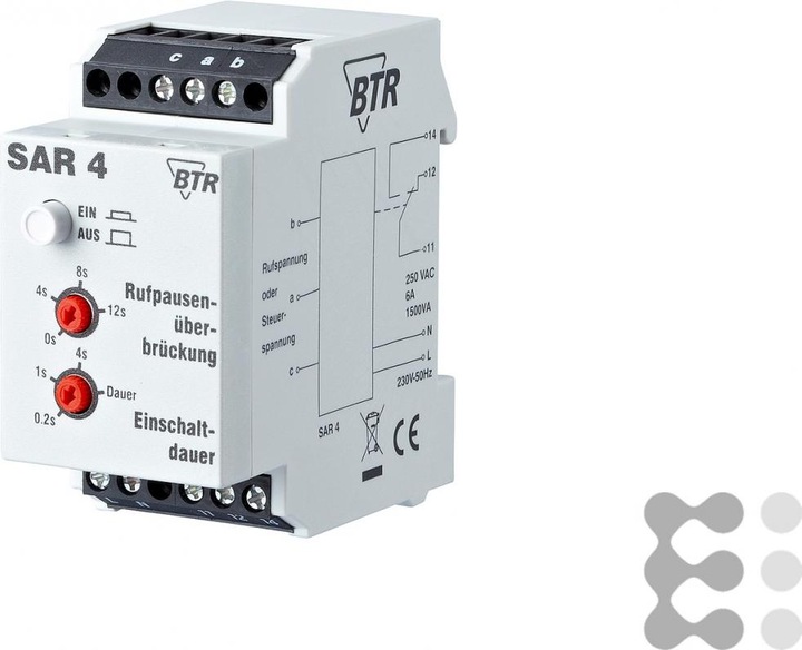 Produktbild Metz Connect BTR SAR 4 Funktionen einstellbar f. Hutschienenmontage / Bitte technische Daten beachten / lichtgrau