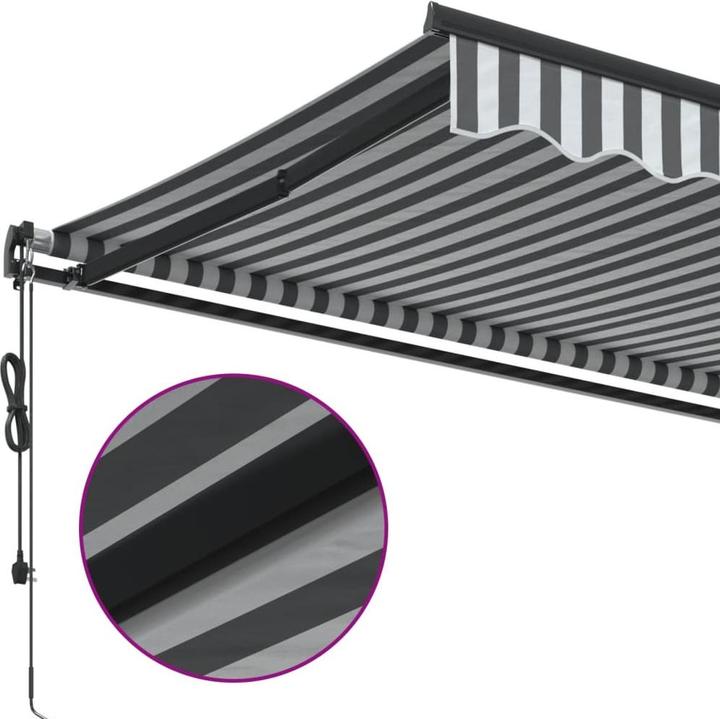 Immagine prodotto VidaXL Markise Gelenkarmmarkise Sonnenmarkise Automatisch Weinrot 350x250cm (3.50 m)