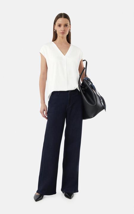 Produktbild Comma Bluse Blusentop mit V-Ausschnitt (42)