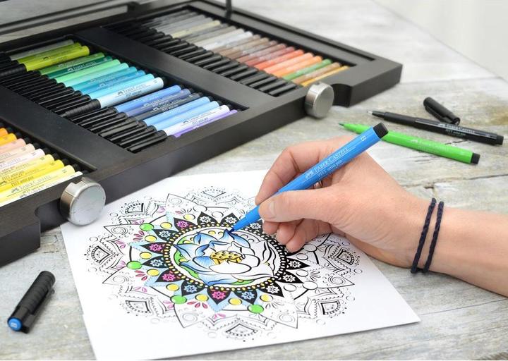 Actual product image Faber-Castell FABER-CA. Pitt Artist Pen Brush 2.5mm 167410 phthaloblue (1x)