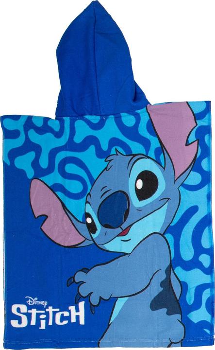 Actual product image Aymax Towel Poncho Stitch Blue 55x110cm