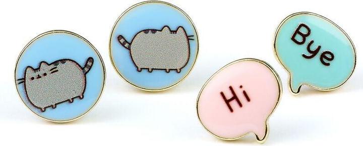 Actual product image Carat PUSHEEN - Hi & Bye - Set de 2 Paires de Boucles d'Oreilles (Zinc alloy and enamel)