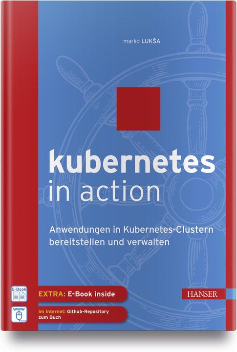 Actual product image Kubernetes in Action (German, Marko Lukša, 2018)