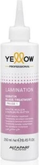 Yellow Alfaparf Keratin Lamination Glass Phase 1 250ml (250 ml)