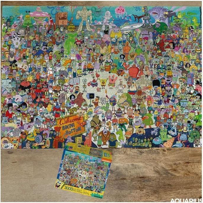 Valori nutrizionali e ingredienti Aquarius Bob l'éponge puzzle Bikini Bottom (3000 pezzi) (3000 pezzi)