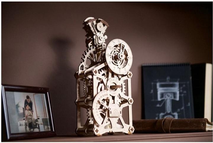 Actual product image Ugears Engine Clock