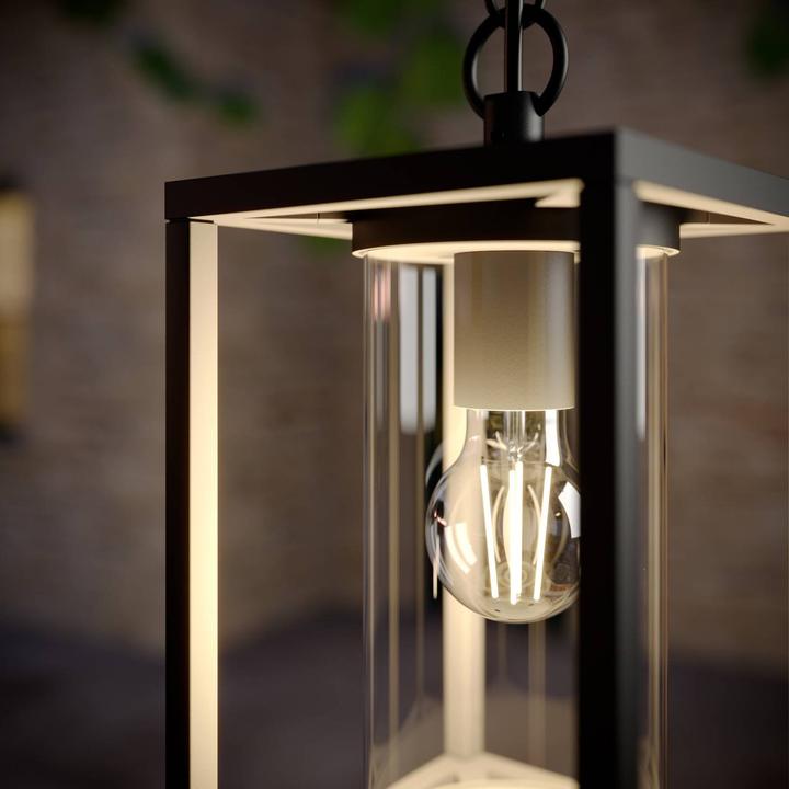 Actual product image Lucande Ferda outdoor pendant light Graphite (E27, IP44)