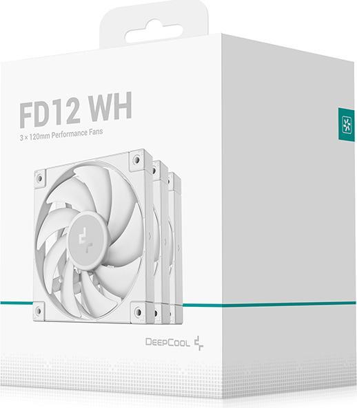 Produktbild Deepcool FD12 120x120x25 3in1 wh (120 mm, 3x)