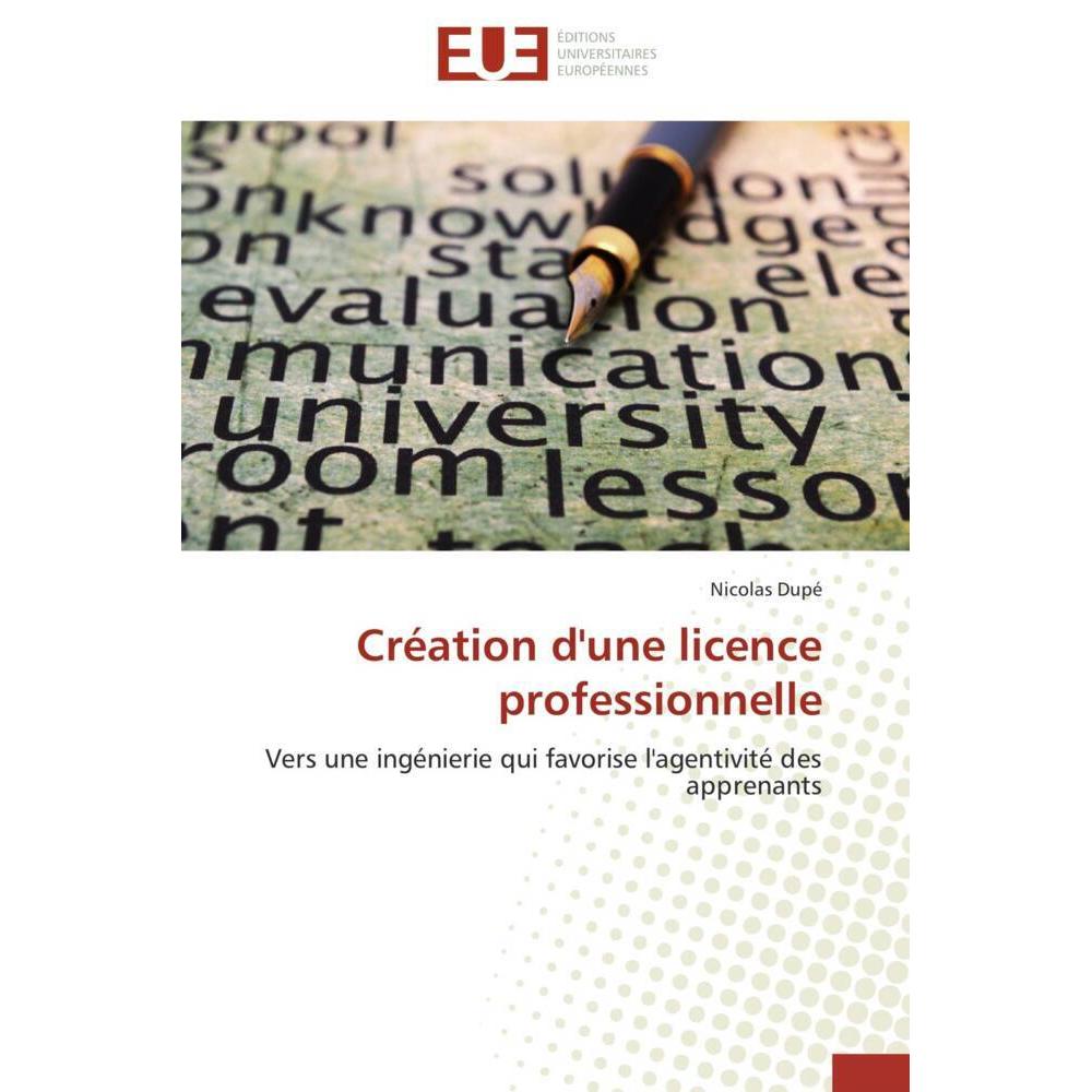 Création d'une licence professionnelle, Schulbücher