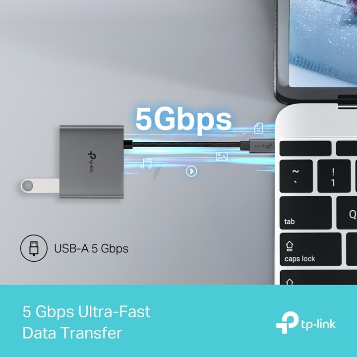 Actual product image TP-Link USB TYPE-C 3-PORT HUB (USB-C, 3 ports)