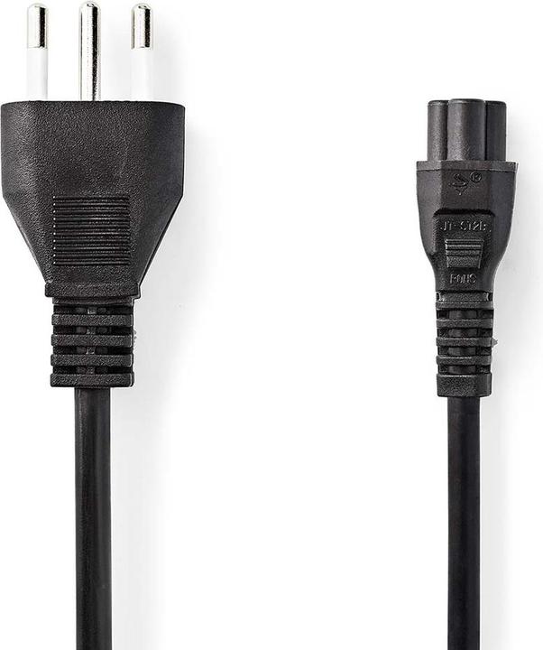 Immagine prodotto Nedis Cavo di alimentazione | Spina Italia | IEC-320-C5 | Dritto | Dritto | Nichelato | 2,00 m | Rotondo (2 m)