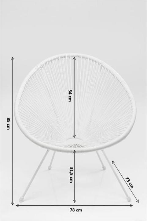 Produktbild Kare Design Sessel Acapulco Grau