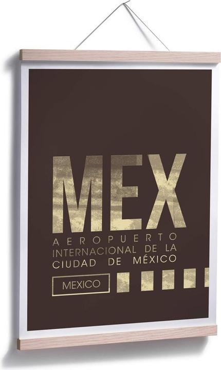 Produktbild Trenddeko MEX Flughafen Mexico City (80 x 100 cm)