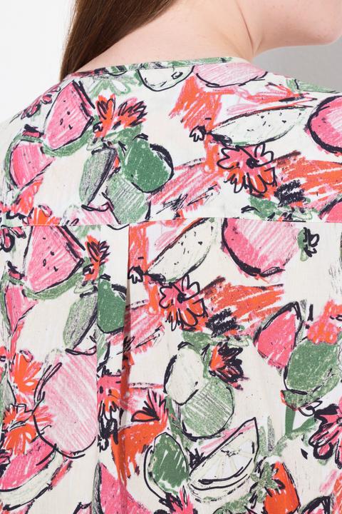 Produktbild Ulla Popken Bluse, Oversized, V-Ausschnitt, 3/4-Arm (50, 52)