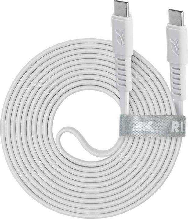 Rivacase CABLE USB-C TO USB-C /WHITE PS6005 WT21 (1.20 m, USB 2.0, 60 W)