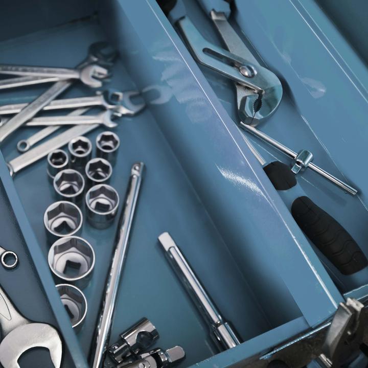 Produktbild Wiltec Werkzeugkiste 530x200x200mm 5 Fächer Werkzeugkasten Werkzeugbox Werkzeug