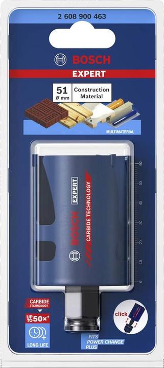 Immagine prodotto Bosch Professional Zubehör Sega a tazza Expert Construction Material, 51 x 60 mm (51 mm)