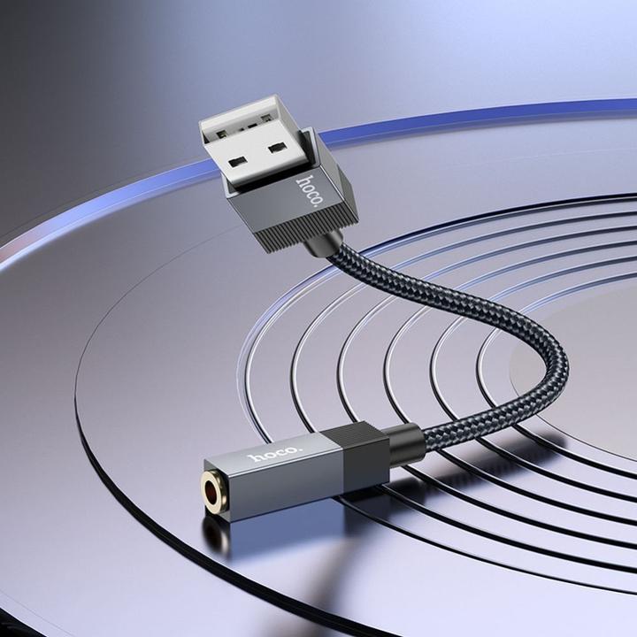 Image du produit Hoco Cable Cable AUX Jack 3,5 mm (male) to Jack 3,5 mm (male) 1 m UPA32 black (1 m, Câble AUX)