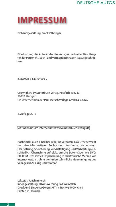 Produktbild Deutsche Autos (Deutsch, Eberhard Kittler, Michael Dünnebier, 2017)