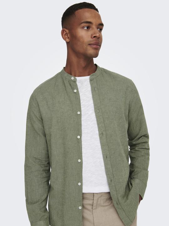 Immagine prodotto Only & Sons Onscaiden Ls Solid Linen Mao Noos (M)