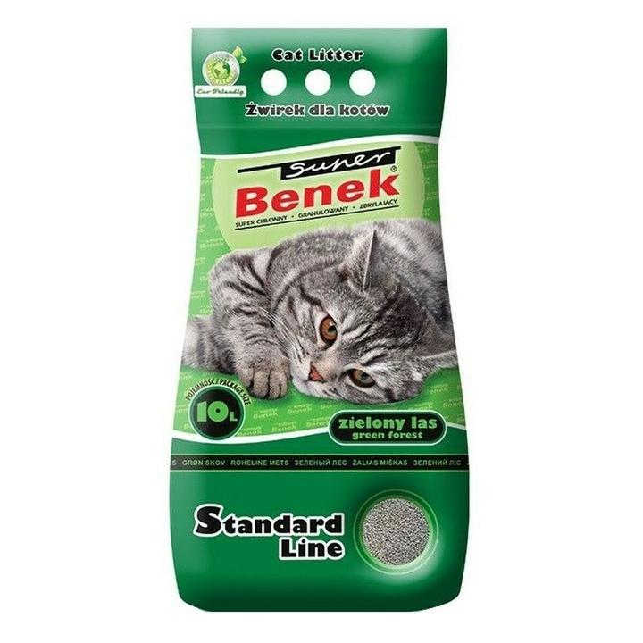 Immagine prodotto Super Benek Lettiera per gatti STANDARD Cippato di Bentonite Foresta Verde 10 l (Raggruppamento, 9.90 kg)