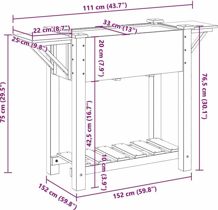 Produktbild VidaXL Pflanzkasten