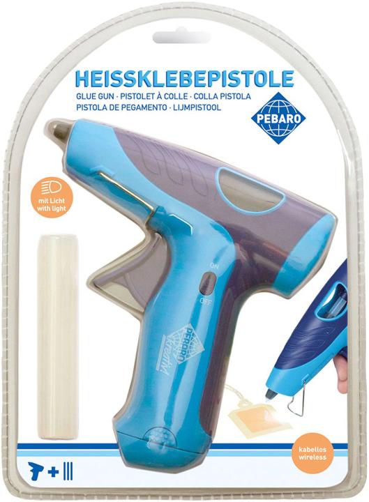 Immagine prodotto Pebaro 269ok - Heissklebepistole mit Licht, kabellos, inklusive 3 Klebesticks