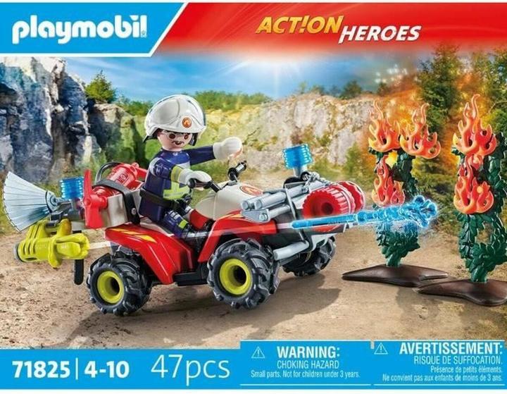 Produktbild Playmobil Feuerwehr Quad löscht Heckenbrand (71825, Playmobil Action Heroes)